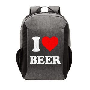 I Heart Beer Funny Drinking Merch I Love Beer Vector Backpack