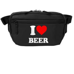 I Heart Beer Funny Drinking Merch I Love Beer Crossbody Pack