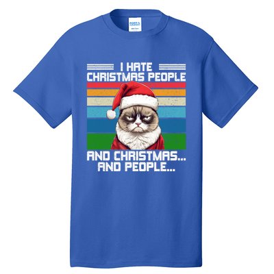 I Hate Christmas People And Christmas And People Gift Tall T-Shirt