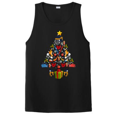 Ice Hockey Christmas Ornat Tree Lights Merry Christmas Funny Gift PosiCharge Competitor Tank