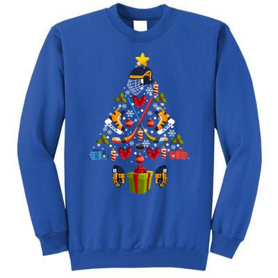 Ice Hockey Christmas Ornat Tree Lights Merry Christmas Funny Gift Sweatshirt