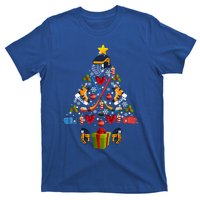 Ice Hockey Christmas Ornat Tree Lights Merry Christmas Funny Gift T-Shirt