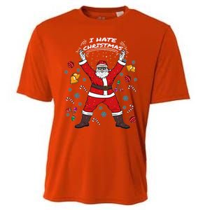 I Hate Christmas Xmas Santa Claus Christmas Present Gift Cooling Performance Crew T-Shirt