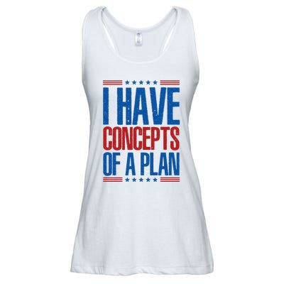 I Have Concepts Of A Plan Funny Trump 2024 Ladies Essential Flowy Tank