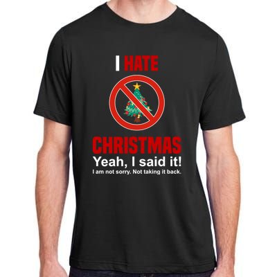 I Hate Christmas Shirts Dont Like Christmas Anti Christmas Adult ChromaSoft Performance T-Shirt