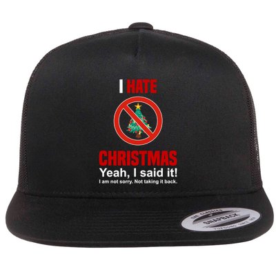 I Hate Christmas Shirts Dont Like Christmas Anti Christmas Flatbill Hat