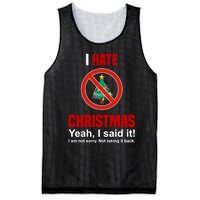 I Hate Christmas Shirts Dont Like Christmas Anti Christmas Mesh Reversible Basketball Jersey Tank