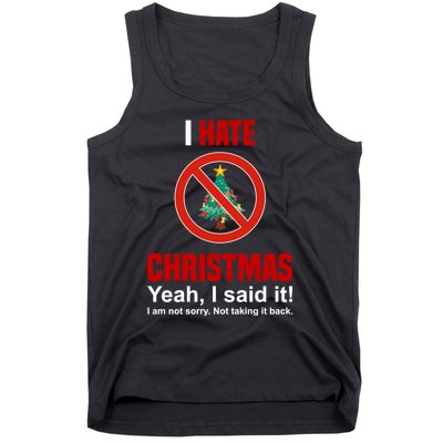 I Hate Christmas Shirts Dont Like Christmas Anti Christmas Tank Top