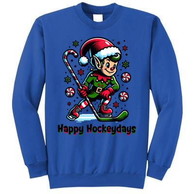 Ice Hockey Christmas Funny Elf And Sports For Xmas Holidays Gift Sweatshirt