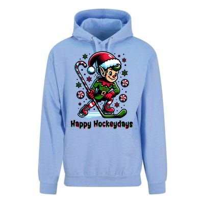 Ice Hockey Christmas Funny Elf And Sports For Xmas Holidays Gift Unisex Surf Hoodie