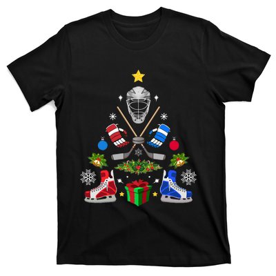 Ice Hockey Christmas Tree Ornaments T-Shirt