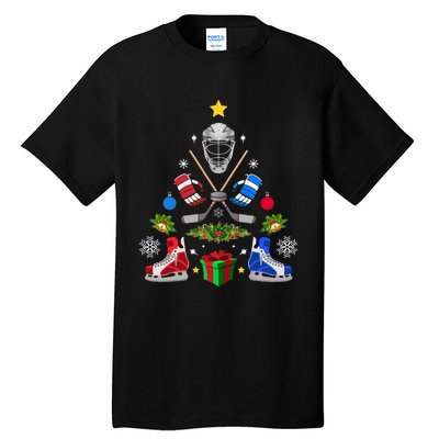 Ice Hockey Christmas Tree Ornaments Tall T-Shirt