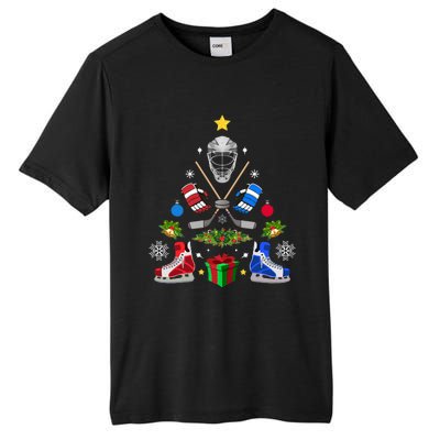 Ice Hockey Christmas Tree Ornaments Tall Fusion ChromaSoft Performance T-Shirt