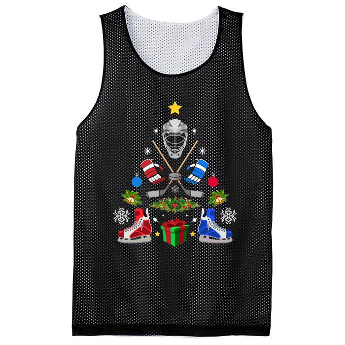 Ice Hockey Christmas Tree Ornaments Mesh Reversible Basketball Jersey Tank