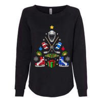 Ice Hockey Christmas Tree Ornaments Womens California Wash Sweatshirt