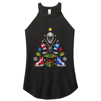 Ice Hockey Christmas Tree Ornaments Women's Perfect Tri Rocker Tank