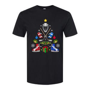 Ice Hockey Christmas Tree Ornaments Softstyle® CVC T-Shirt