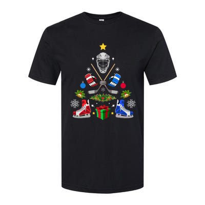 Ice Hockey Christmas Tree Ornaments Softstyle CVC T-Shirt