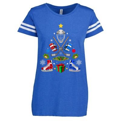 Ice Hockey Christmas Tree Ornaments Enza Ladies Jersey Football T-Shirt