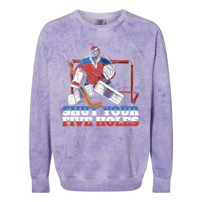 Ice Hockey Coach Ice Hockey Player Ice Hockey Stick Gift Colorblast Crewneck Sweatshirt