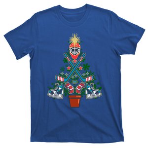 Ice Hockey Christmas Tree Funny Ugly Xmas Cool Gift Gift T-Shirt