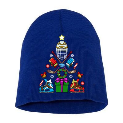 Ice Hockey Christmas Tree Ornat XMas Hockey Player Gift Short Acrylic Beanie