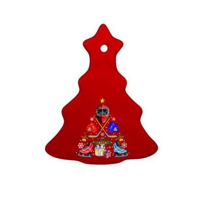 Ice Hockey Christmas Tree Ornats Funny Xmas Meaningful Gift Ceramic Tree Ornament