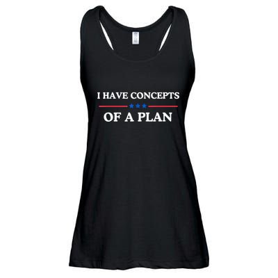 I Have Concepts Of A Plan Ladies Essential Flowy Tank