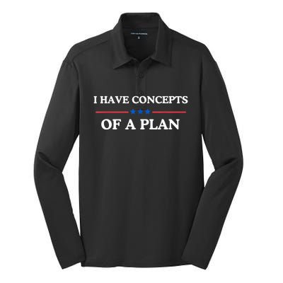 I Have Concepts Of A Plan Silk Touch Performance Long Sleeve Polo