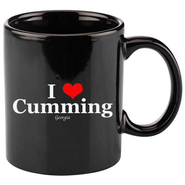 I Heart Cumming Georgia 11oz C Handle Ceramic Mug