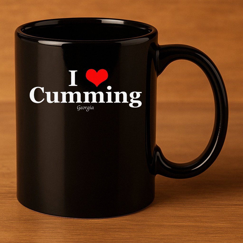 I Heart Cumming Georgia 11oz C Handle Ceramic Mug