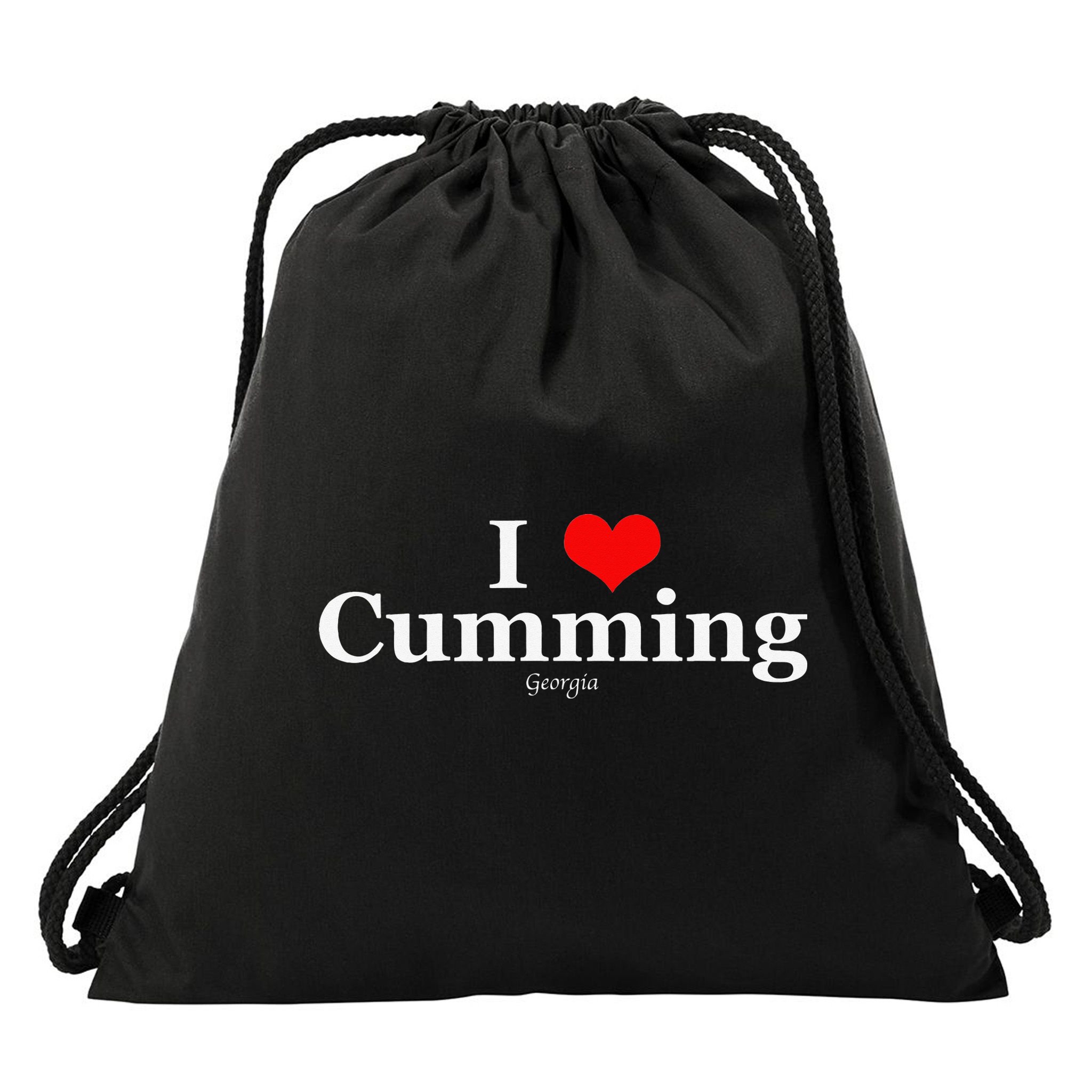 I Heart Cumming Georgia Drawstring Bag