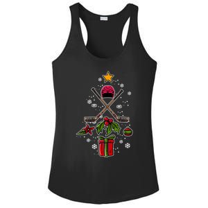 Ice Hockey Christmas Tree Ice Hockey Player Gift Ice Hockey Gift Ladies PosiCharge Competitor Racerback Tank