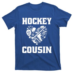 Ice Hockey Cousin Love Heart Game Day Winter Sports Fun Meaningful Gift T-Shirt