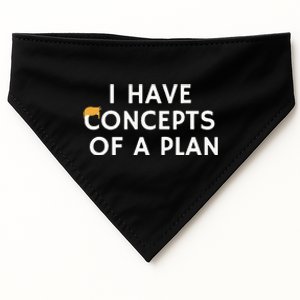 I Have Concepts Of A Plan Donald Trump USA-Made Doggie Bandana