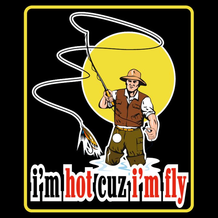 I'm Hot Cuz I'm Fly Fly Fishing Funny City Backpack