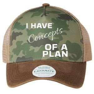 I Have Concepts Of A Plan Debate 2024 Harris V Trump Legacy Tie Dye Trucker Hat