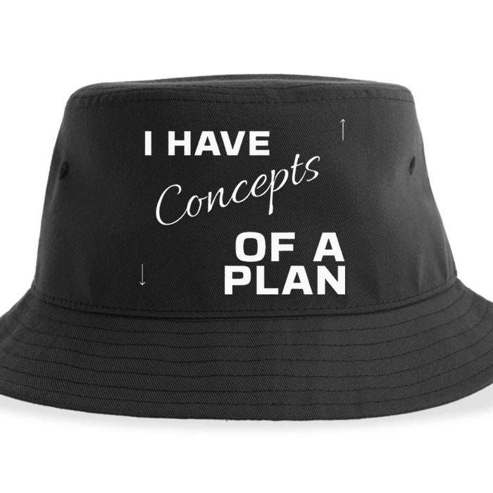 I Have Concepts Of A Plan Debate 2024 Harris V Trump Sustainable Bucket Hat