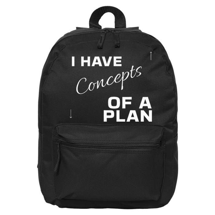 I Have Concepts Of A Plan Debate 2024 Harris V Trump 16 in Basic Backpack