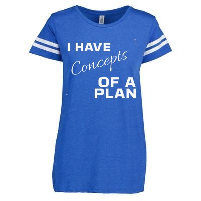 I Have Concepts Of A Plan Debate 2024 Harris V Trump Enza Ladies Jersey Football T-Shirt