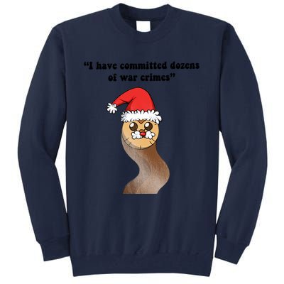 I Have Committed Dozen Of War Crimes Christmas Hooty The Owl Tall Sweatshirt