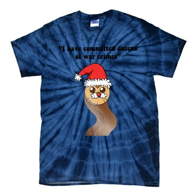 I Have Committed Dozen Of War Crimes Christmas Hooty The Owl Tie-Dye T-Shirt