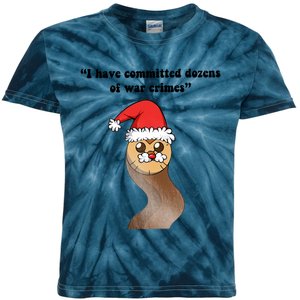 I Have Committed Dozen Of War Crimes Christmas Hooty The Owl Kids Tie-Dye T-Shirt