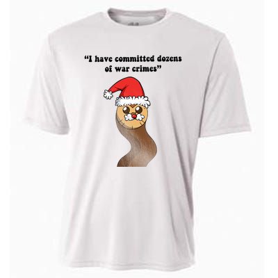 I Have Committed Dozen Of War Crimes Christmas Hooty The Owl Cooling Performance Crew T-Shirt