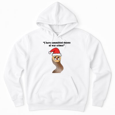 I Have Committed Dozen Of War Crimes Christmas Hooty The Owl Hoodie