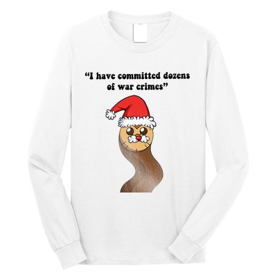 I Have Committed Dozen Of War Crimes Christmas Hooty The Owl Long Sleeve Shirt