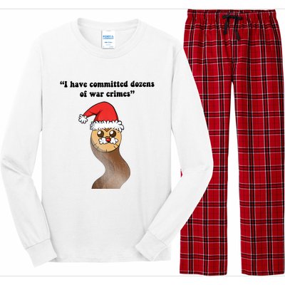 I Have Committed Dozen Of War Crimes Christmas Hooty The Owl Long Sleeve Pajama Set