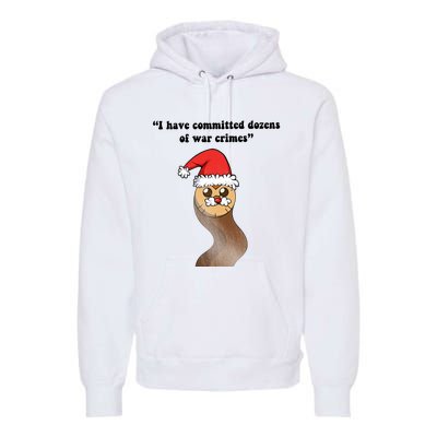 I Have Committed Dozen Of War Crimes Christmas Hooty The Owl Premium Hoodie