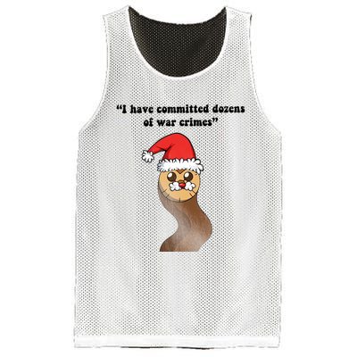 I Have Committed Dozen Of War Crimes Christmas Hooty The Owl Mesh Reversible Basketball Jersey Tank