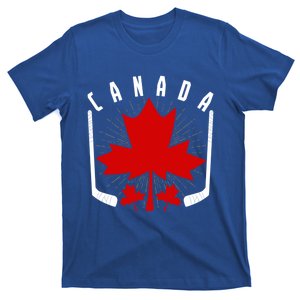 Ice Hockey Canadian Pride Maple Leaf Country Canada Funny Gift T-Shirt